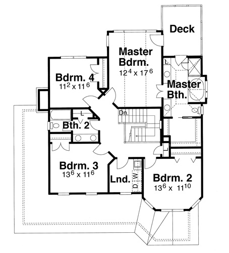 Second Floor image of HALLIWELL House Plan